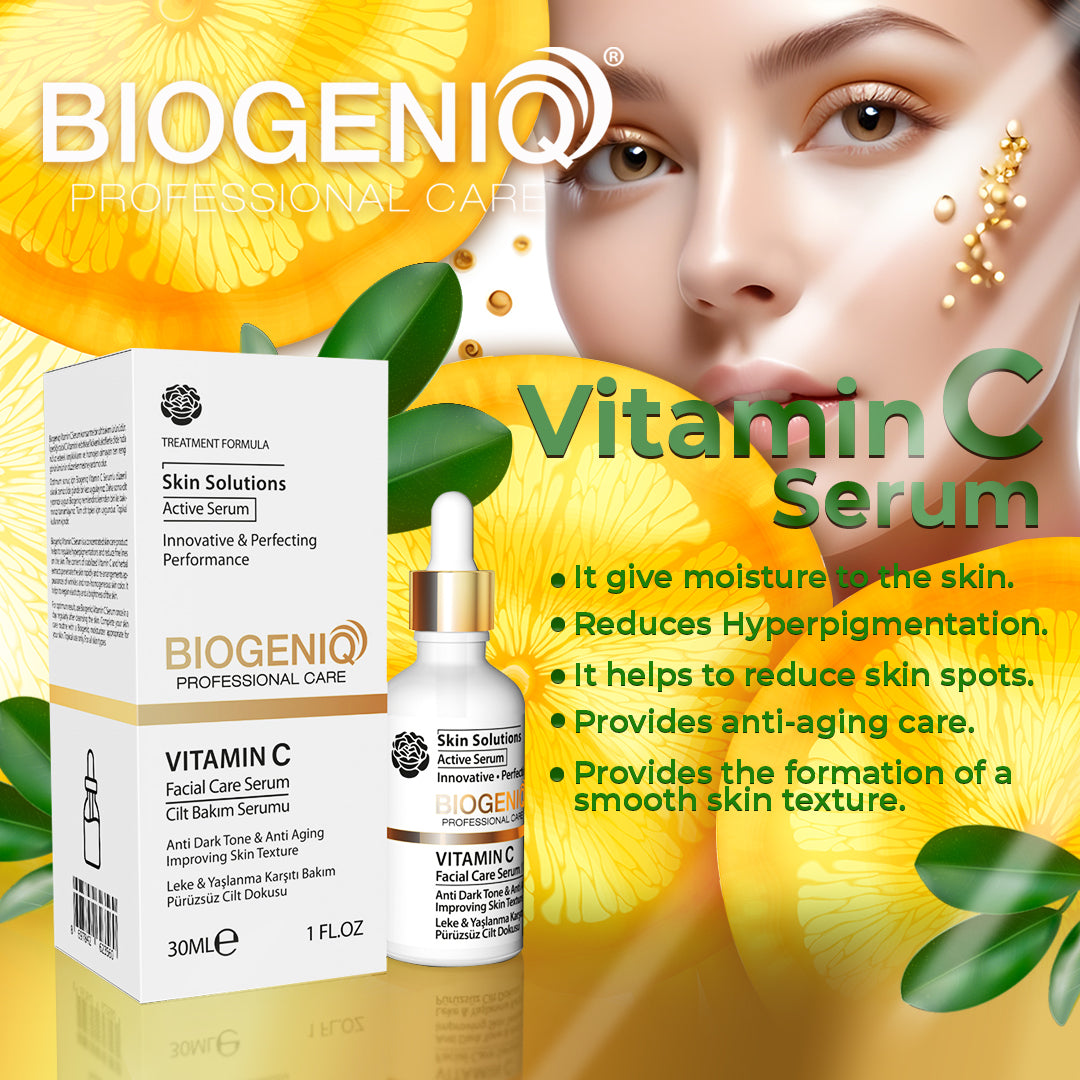 Biogeniq Vitamin C Serum – Anti-Aging Facial Care for Improved Skin Texture 1 fl.oz